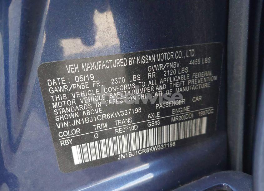 Photo 9 of 2019 Nissan Rogue SPORT S (VIN JN1BJ1CR8KW337198)