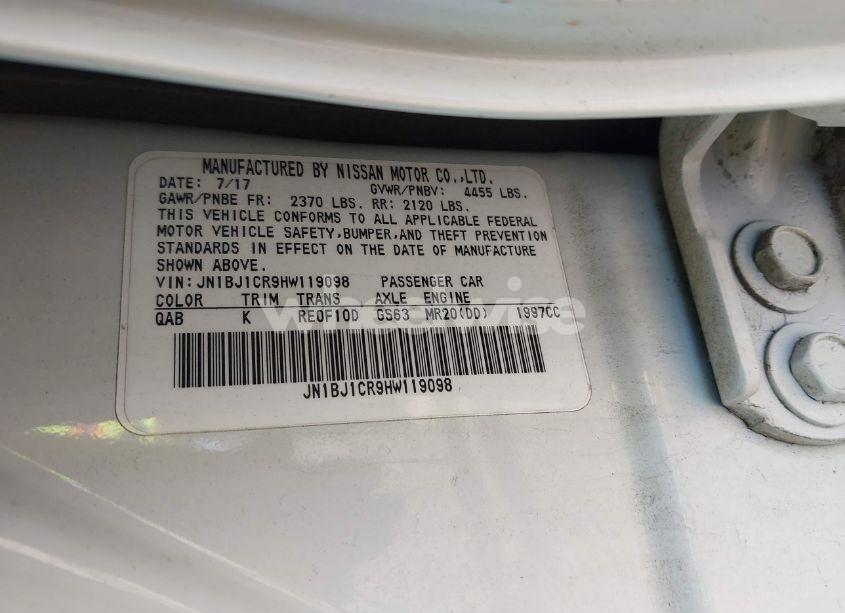 Photo 9 of 2017 Nissan Rogue SPORT SL (VIN JN1BJ1CR9HW119098)