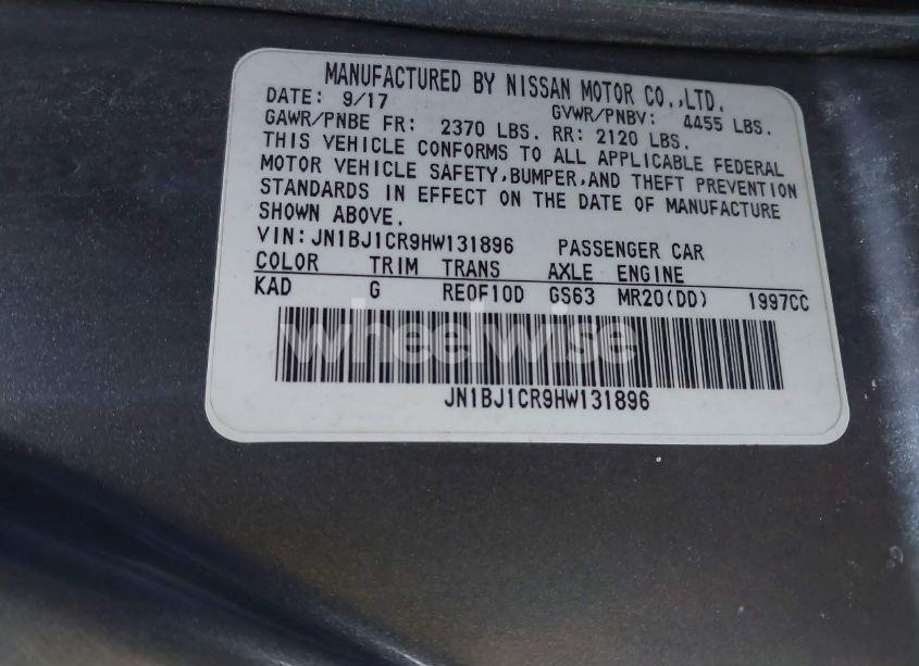 Photo 9 of 2017 Nissan Rogue SPORT SV (VIN JN1BJ1CR9HW131896)