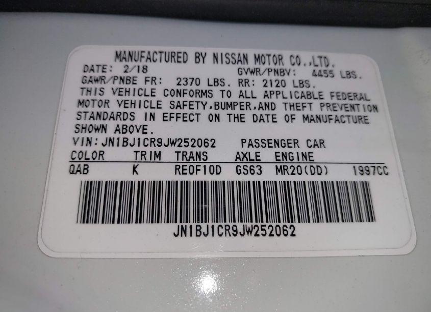 Photo 9 of 2018 Nissan Rogue SPORT SV (VIN JN1BJ1CR9JW252062)