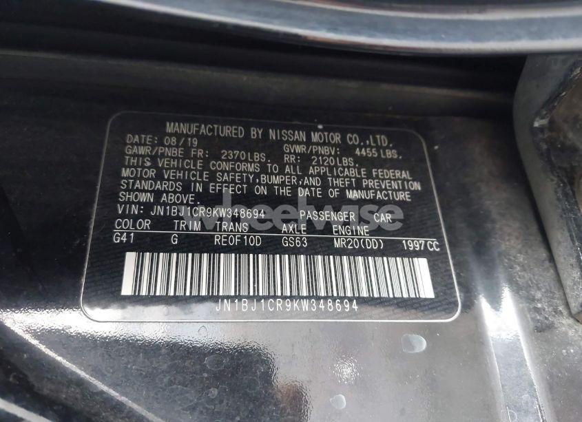 Photo 9 of 2019 Nissan Rogue SPORT S/SV/SL (VIN JN1BJ1CR9KW348694)