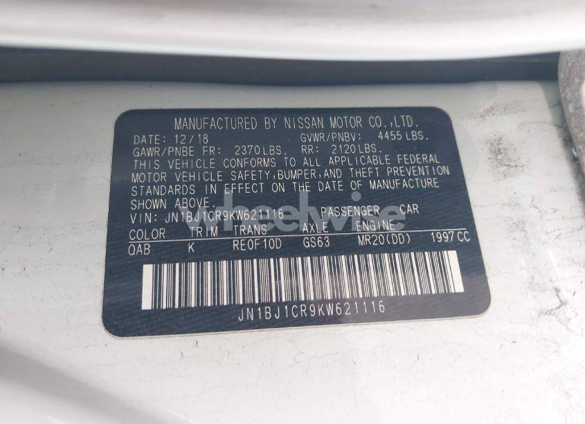 Photo 9 of 2019 Nissan Rogue SPORT SV (VIN JN1BJ1CR9KW621116)