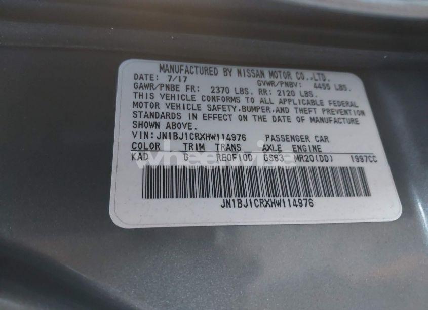 Photo 9 of 2017 Nissan Rogue SPORT SV (VIN JN1BJ1CRXHW114976)