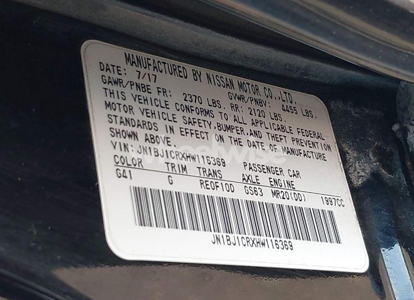 Photo 9 of 2017 Nissan Rogue SPORT SV (VIN JN1BJ1CRXHW116369)