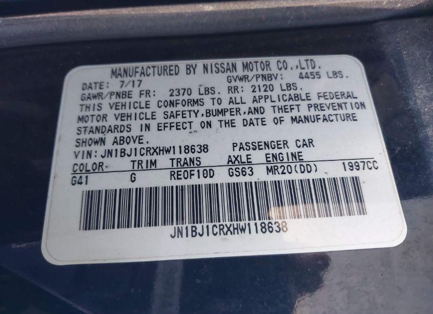 Photo 9 of 2017 Nissan Rogue SPORT SL (VIN JN1BJ1CRXHW118638)