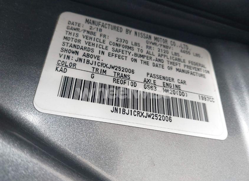 Photo 9 of 2018 Nissan Rogue SPORT SV (VIN JN1BJ1CRXJW252006)