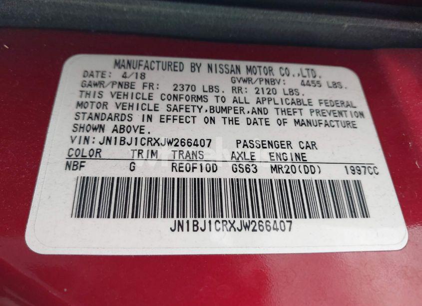 Photo 9 of 2018 Nissan Rogue SPORT SL (VIN JN1BJ1CRXJW266407)