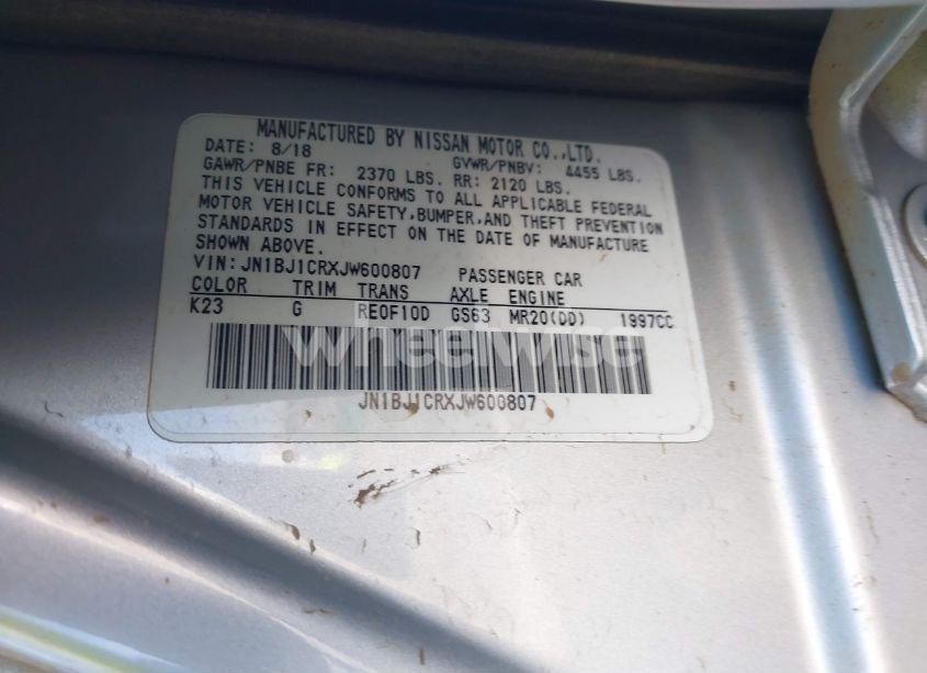 Photo 9 of 2018 Nissan Rogue SPORT S (VIN JN1BJ1CRXJW600807)