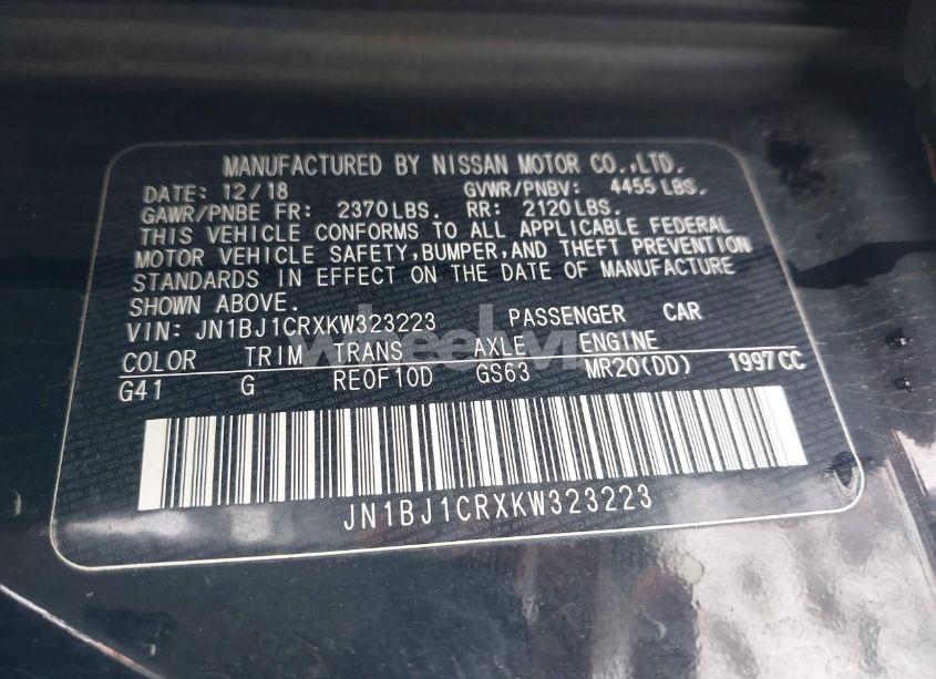 Photo 9 of 2019 Nissan Rogue SPORT SV (VIN JN1BJ1CRXKW323223)