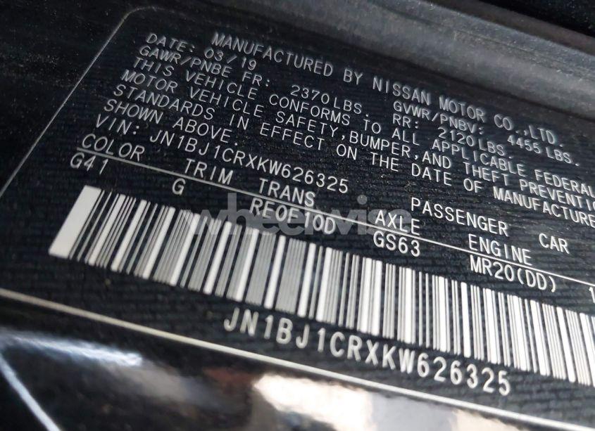 Photo 9 of 2019 Nissan Rogue SPORT SV (VIN JN1BJ1CRXKW626325)