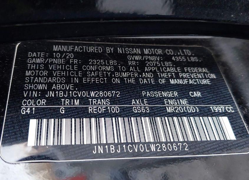 Photo 9 of 2020 Nissan Rogue SPORT S FWD XTRONIC CVT (VIN JN1BJ1CV0LW280672)