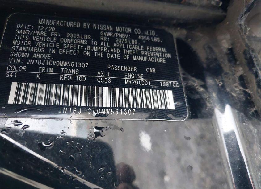 Photo 9 of 2021 Nissan Rogue SPORT SL FWD XTRONIC CVT (VIN JN1BJ1CV0MW561307)