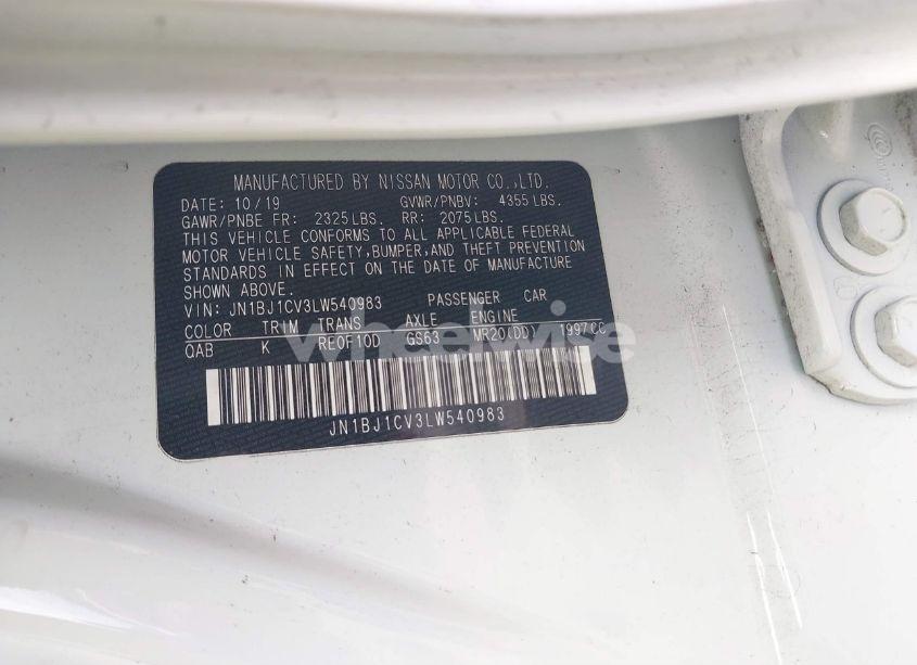 Photo 9 of 2020 Nissan Rogue SPORT SV FWD XTRONIC CVT (VIN JN1BJ1CV3LW540983)