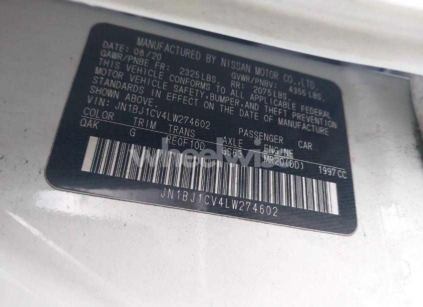 Photo 9 of 2020 Nissan Rogue SPORT S FWD XTRONIC CVT (VIN JN1BJ1CV4LW274602)