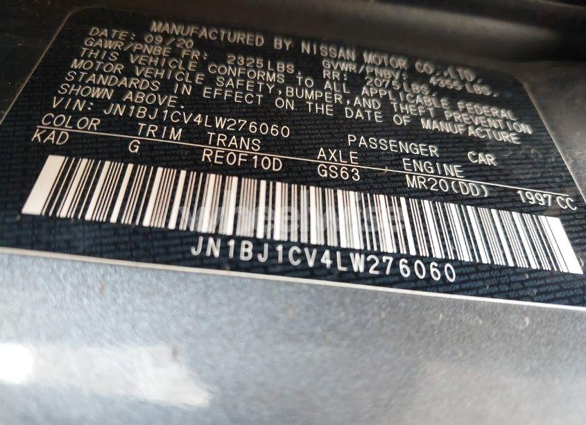 Photo 9 of 2020 Nissan Rogue SPORT S FWD XTRONIC CVT (VIN JN1BJ1CV4LW276060)