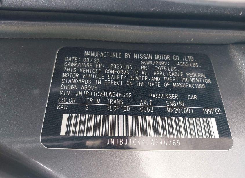 Photo 9 of 2020 Nissan Rogue SPORT SV FWD XTRONIC CVT (VIN JN1BJ1CV4LW546369)