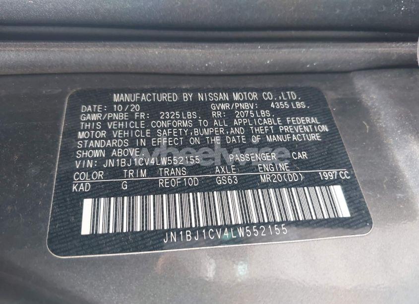 Photo 9 of 2020 Nissan Rogue SPORT S FWD XTRONIC CVT (VIN JN1BJ1CV4LW552155)