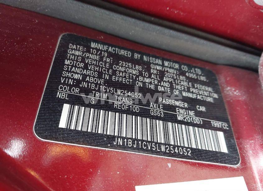 Photo 9 of 2020 Nissan Rogue SPORT SV FWD XTRONIC CVT (VIN JN1BJ1CV5LW254052)