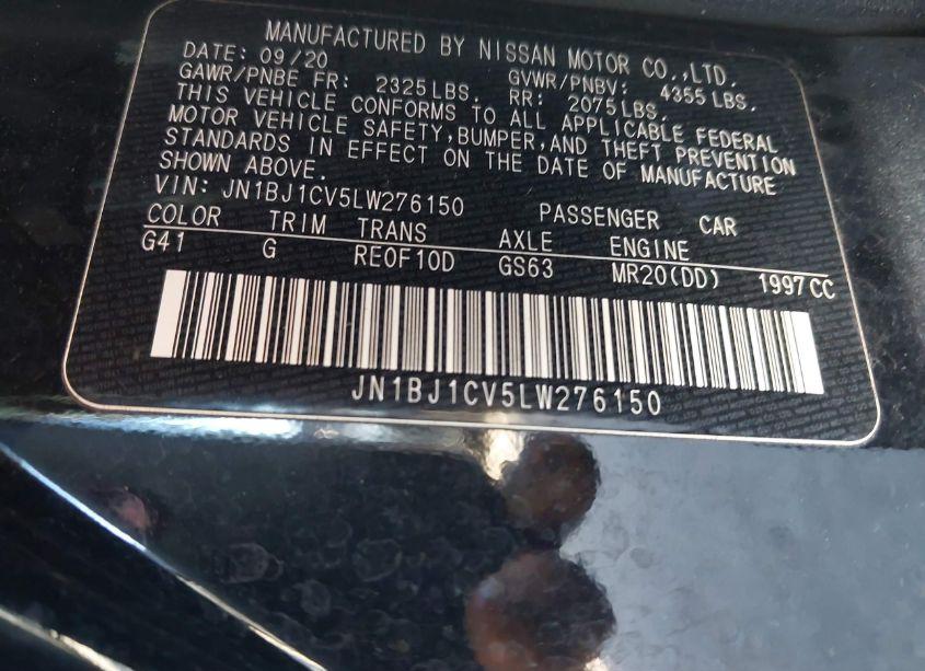 Photo 9 of 2020 Nissan Rogue SPORT S FWD XTRONIC CVT (VIN JN1BJ1CV5LW276150)