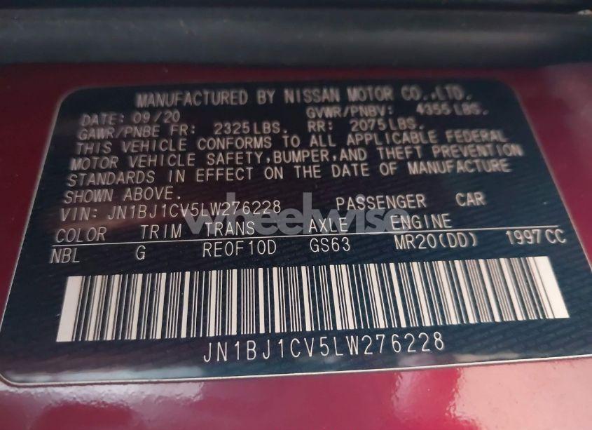 Photo 9 of 2020 Nissan Rogue SPORT S FWD XTRONIC CVT (VIN JN1BJ1CV5LW276228)