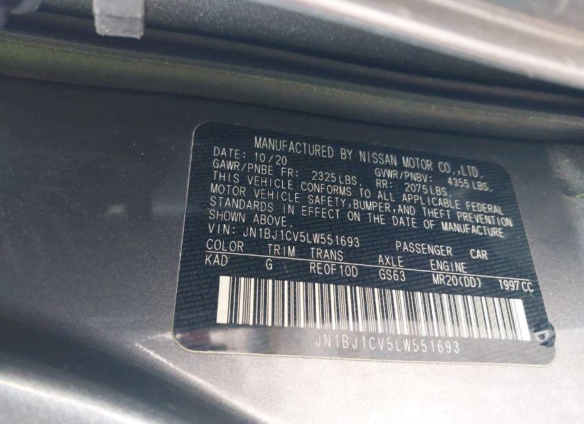 Photo 9 of 2020 Nissan Rogue SPORT SV FWD XTRONIC CVT (VIN JN1BJ1CV5LW551693)