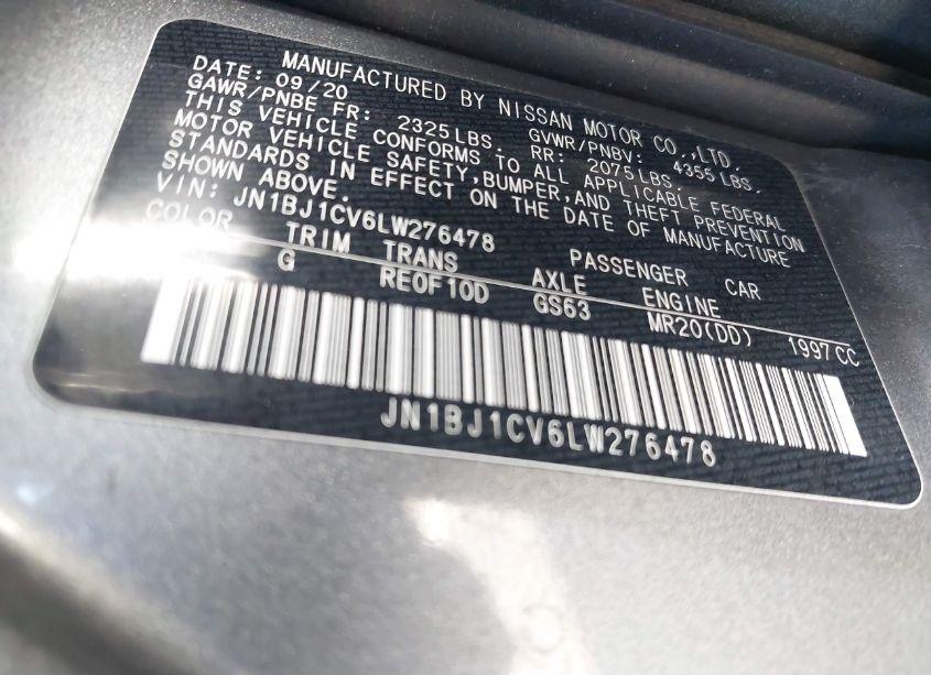 Photo 9 of 2020 Nissan Rogue SPORT SV FWD XTRONIC CVT (VIN JN1BJ1CV6LW276478)