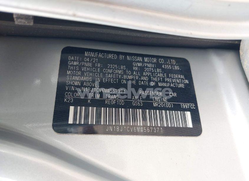 Photo 9 of 2021 Nissan Rogue SPORT SL FWD XTRONIC CVT (VIN JN1BJ1CV6MW567371)