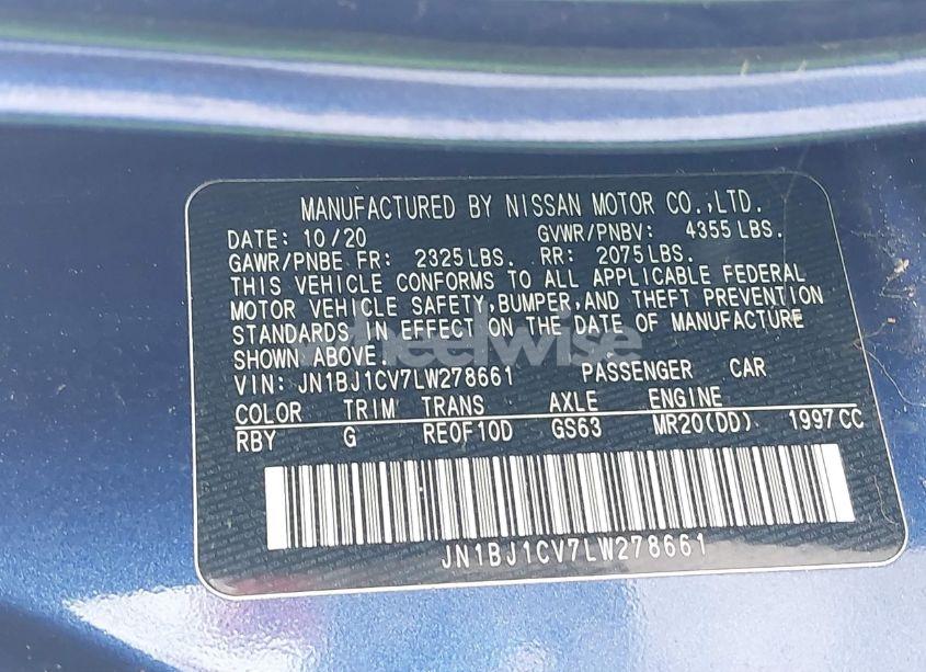 Photo 9 of 2020 Nissan Rogue SPORT S FWD XTRONIC CVT (VIN JN1BJ1CV7LW278661)