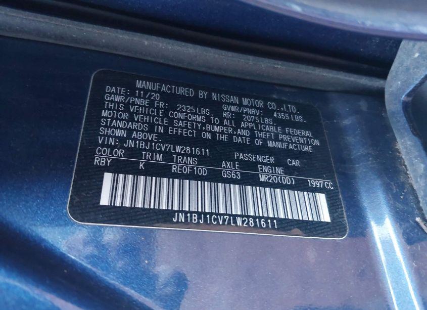 Photo 9 of 2020 Nissan Rogue SPORT SV FWD XTRONIC CVT (VIN JN1BJ1CV7LW281611)