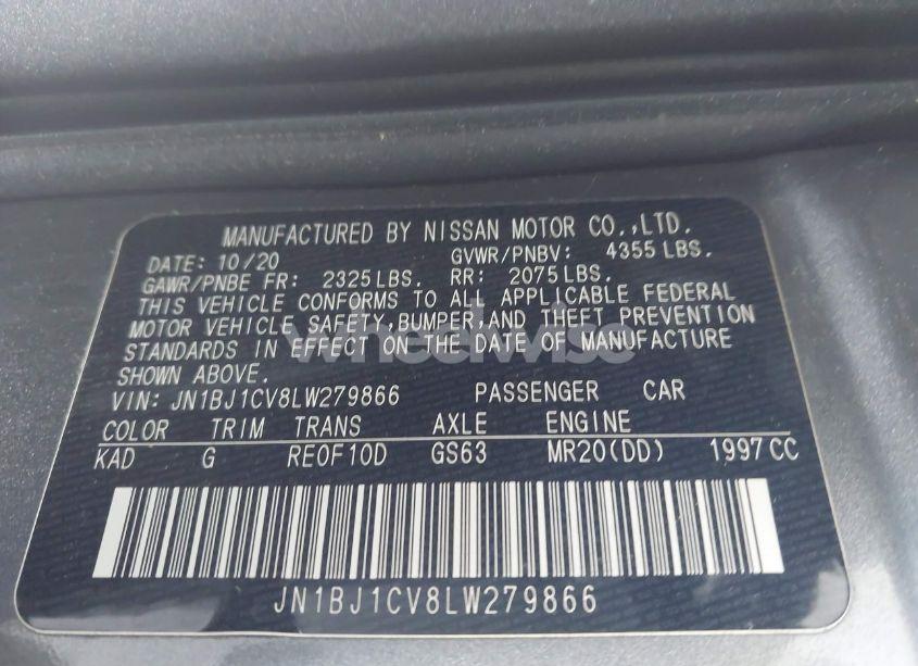 Photo 9 of 2020 Nissan Rogue SPORT S FWD XTRONIC CVT (VIN JN1BJ1CV8LW279866)