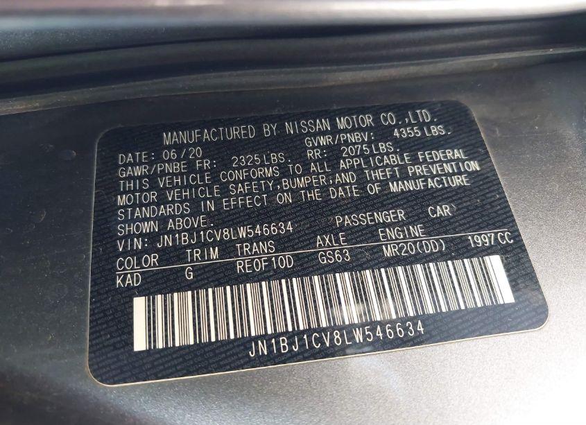 Photo 9 of 2020 Nissan Rogue SPORT SV FWD XTRONIC CVT (VIN JN1BJ1CV8LW546634)