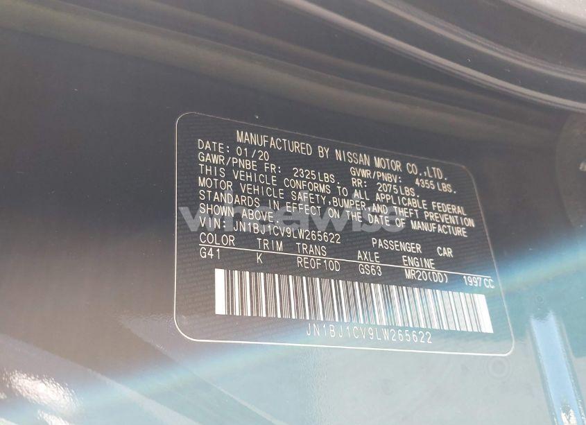 Photo 9 of 2020 Nissan Rogue SPORT SV FWD XTRONIC CVT (VIN JN1BJ1CV9LW265622)