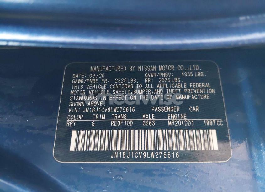 Photo 9 of 2020 Nissan Rogue SPORT S FWD XTRONIC CVT (VIN JN1BJ1CV9LW275616)