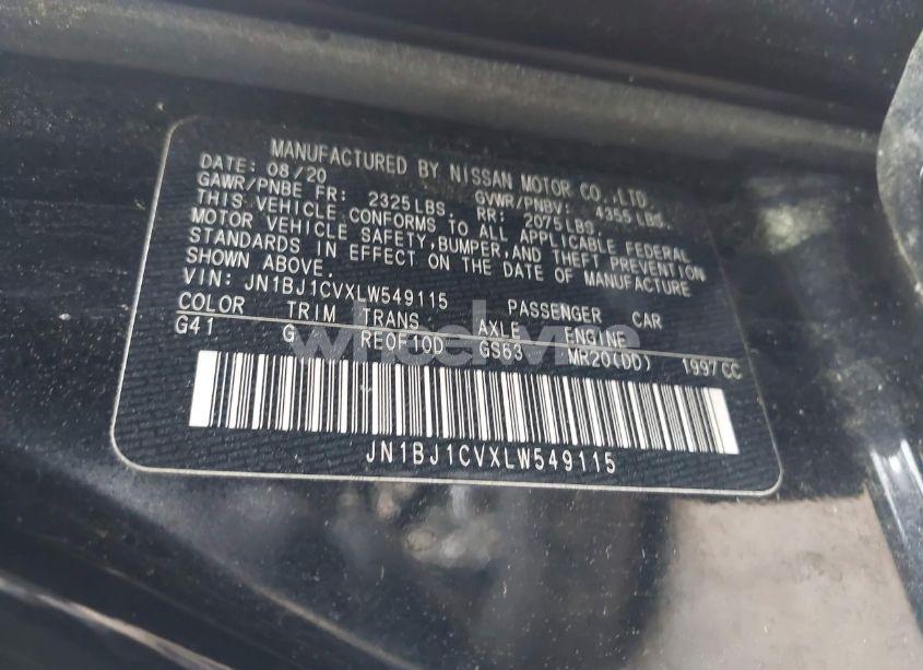 Photo 9 of 2020 Nissan Rogue SPORT S FWD XTRONIC CVT (VIN JN1BJ1CVXLW549115)