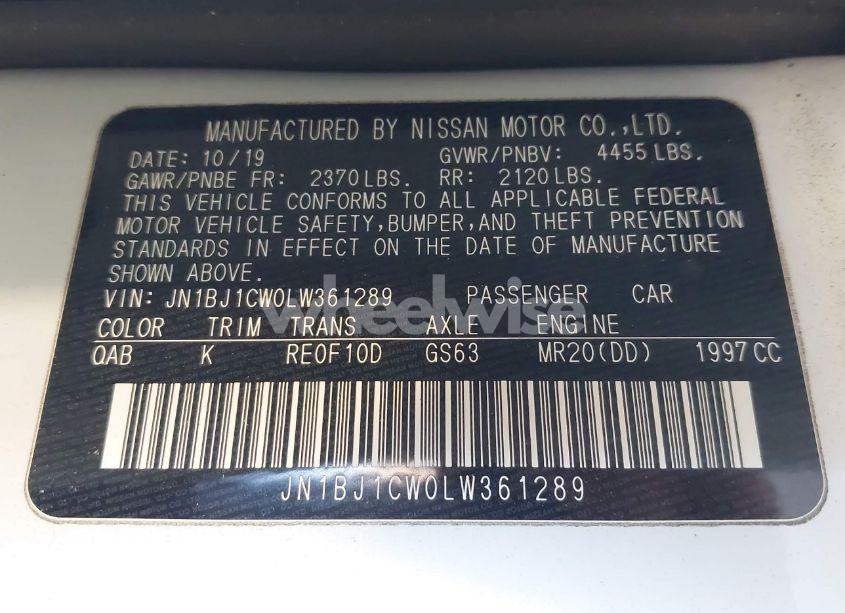 Photo 9 of 2020 Nissan Rogue SPORT SL AWD XTRONIC CVT (VIN JN1BJ1CW0LW361289)