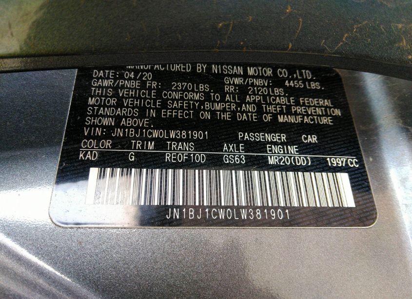 Photo 9 of 2020 Nissan Rogue SPORT S AWD XTRONIC CVT (VIN JN1BJ1CW0LW381901)