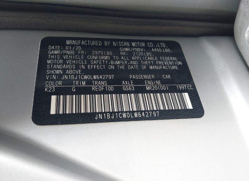 Photo 9 of 2020 Nissan Rogue SPORT SV AWD XTRONIC CVT (VIN JN1BJ1CW0LW642797)