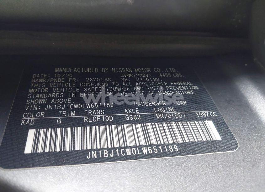 Photo 9 of 2020 Nissan Rogue SPORT S AWD XTRONIC CVT (VIN JN1BJ1CW0LW651189)