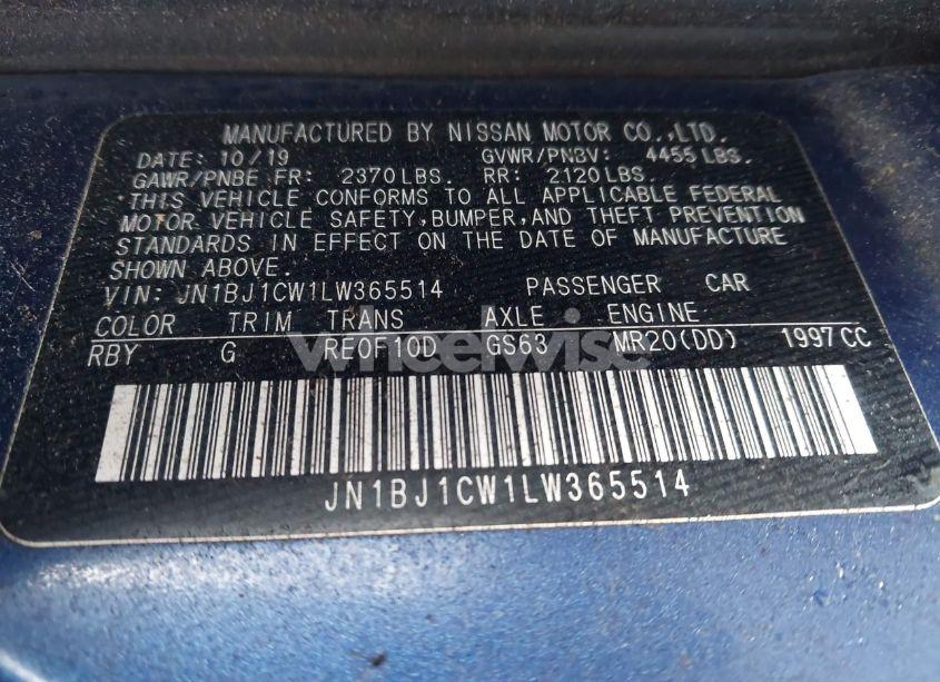 Photo 9 of 2020 Nissan Rogue SPORT S AWD XTRONIC CVT (VIN JN1BJ1CW1LW365514)