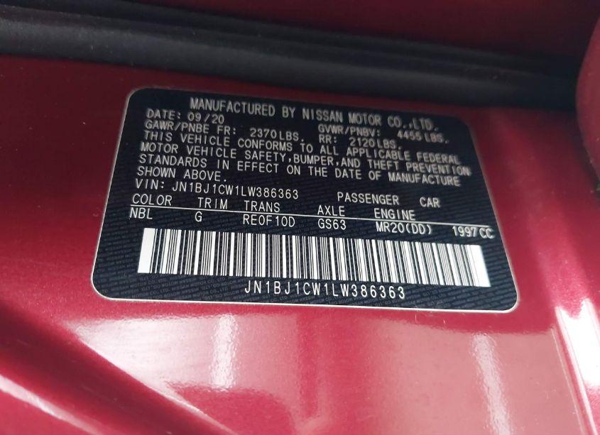 Photo 9 of 2020 Nissan Rogue SPORT SL AWD XTRONIC CVT (VIN JN1BJ1CW1LW386363)