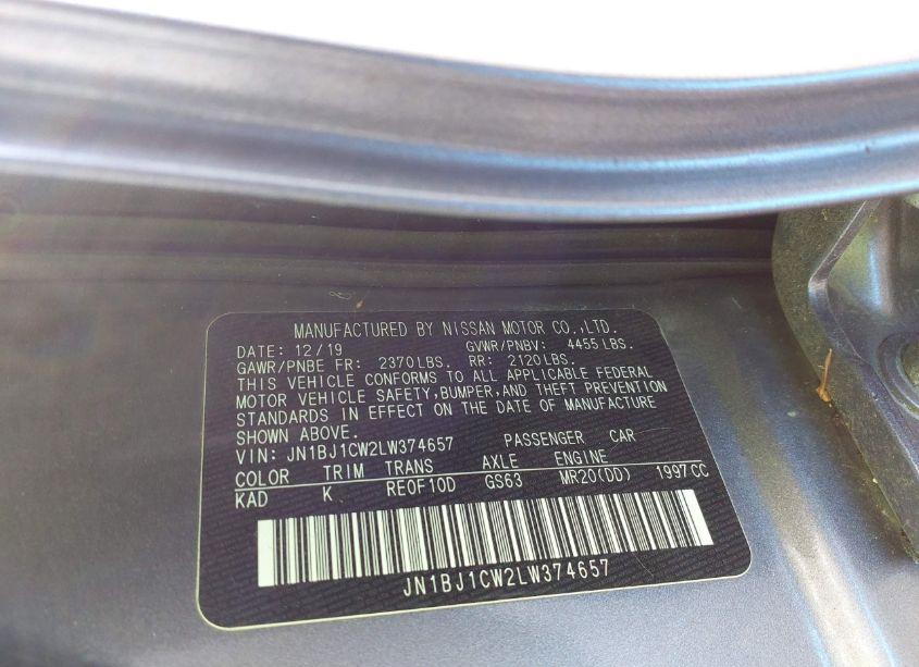 Photo 9 of 2020 Nissan Rogue SPORT SV AWD XTRONIC CVT (VIN JN1BJ1CW2LW374657)