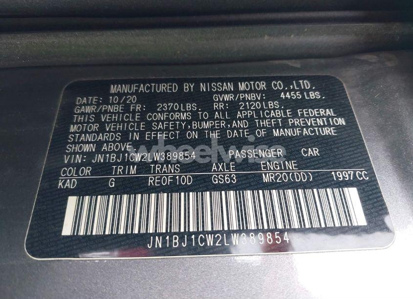 Photo 9 of 2020 Nissan Rogue SPORT SV AWD XTRONIC CVT (VIN JN1BJ1CW2LW389854)