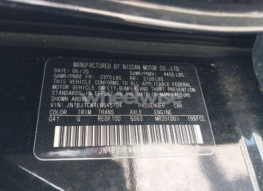 Photo 9 of 2020 Nissan Rogue SPORT S AWD XTRONIC CVT (VIN JN1BJ1CW4LW645704)