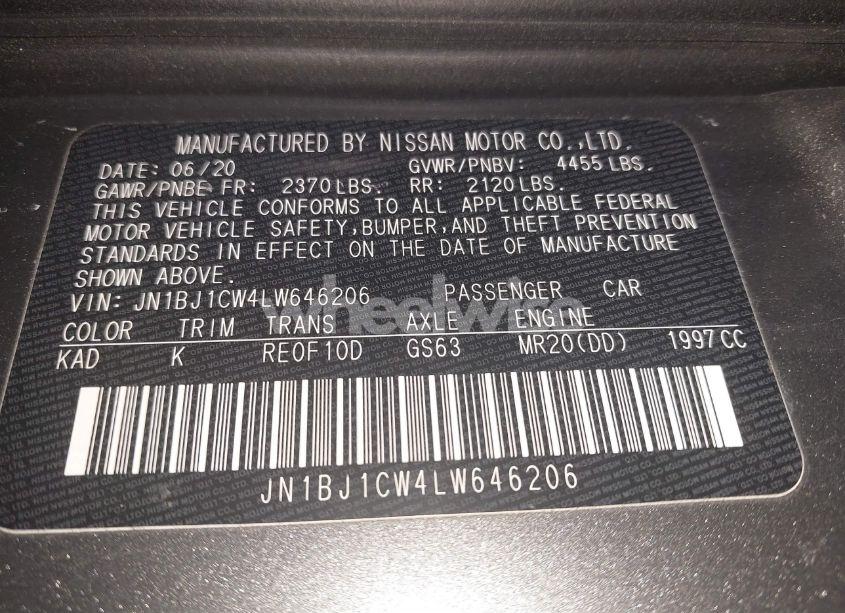 Photo 9 of 2020 Nissan Rogue SPORT SV AWD XTRONIC CVT (VIN JN1BJ1CW4LW646206)