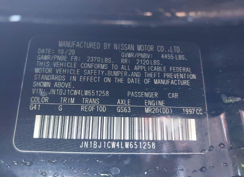 Photo 9 of 2020 Nissan Rogue SPORT S AWD XTRONIC CVT (VIN JN1BJ1CW4LW651258)