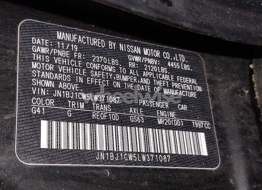 Photo 9 of 2020 Nissan Rogue SPORT SV AWD XTRONIC CVT (VIN JN1BJ1CW5LW371087)