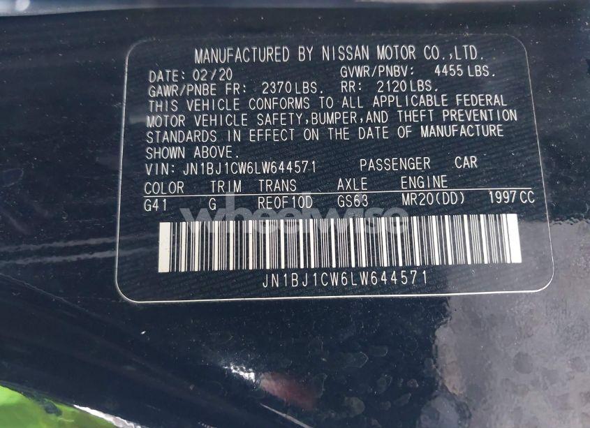 Photo 9 of 2020 Nissan Rogue SPORT S AWD XTRONIC CVT (VIN JN1BJ1CW6LW644571)