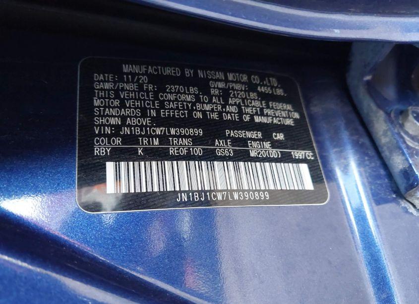 Photo 9 of 2020 Nissan Rogue SPORT SL AWD XTRONIC CVT (VIN JN1BJ1CW7LW390899)