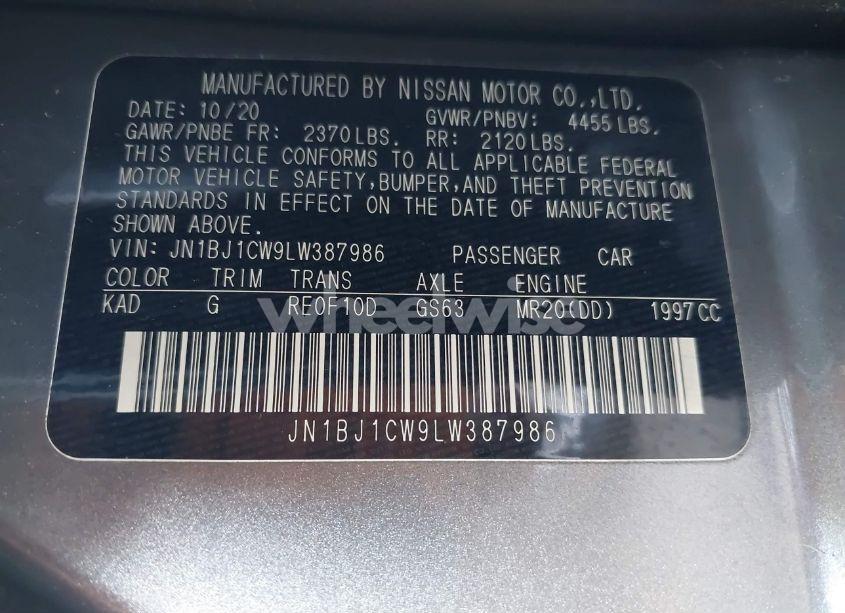 Photo 9 of 2020 Nissan Rogue SPORT S AWD XTRONIC CVT (VIN JN1BJ1CW9LW387986)