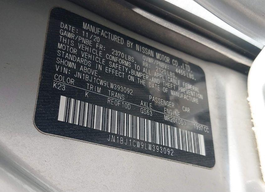 Photo 9 of 2020 Nissan Rogue SPORT SV AWD XTRONIC CVT (VIN JN1BJ1CW9LW393092)